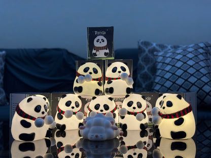 Cute Silicone Panda Lamp (With Scarf) - Rechargeable