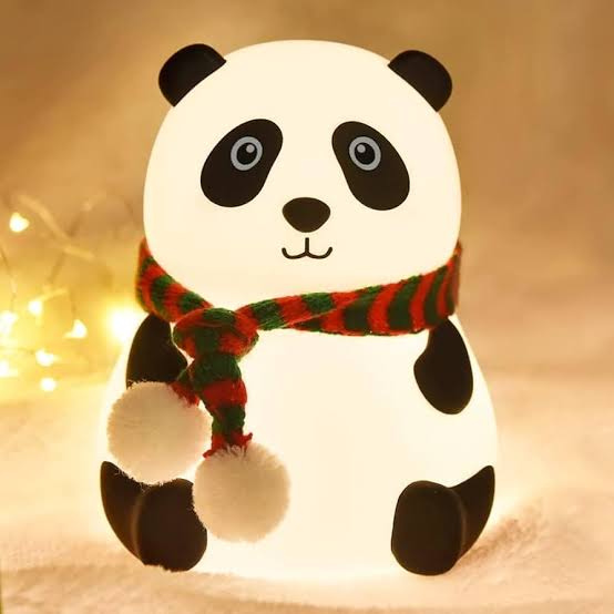 Cute Silicone Panda Lamp (With Scarf) - Rechargeable