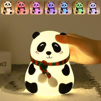 Cute Silicone Panda Lamp (With Scarf) - Rechargeable