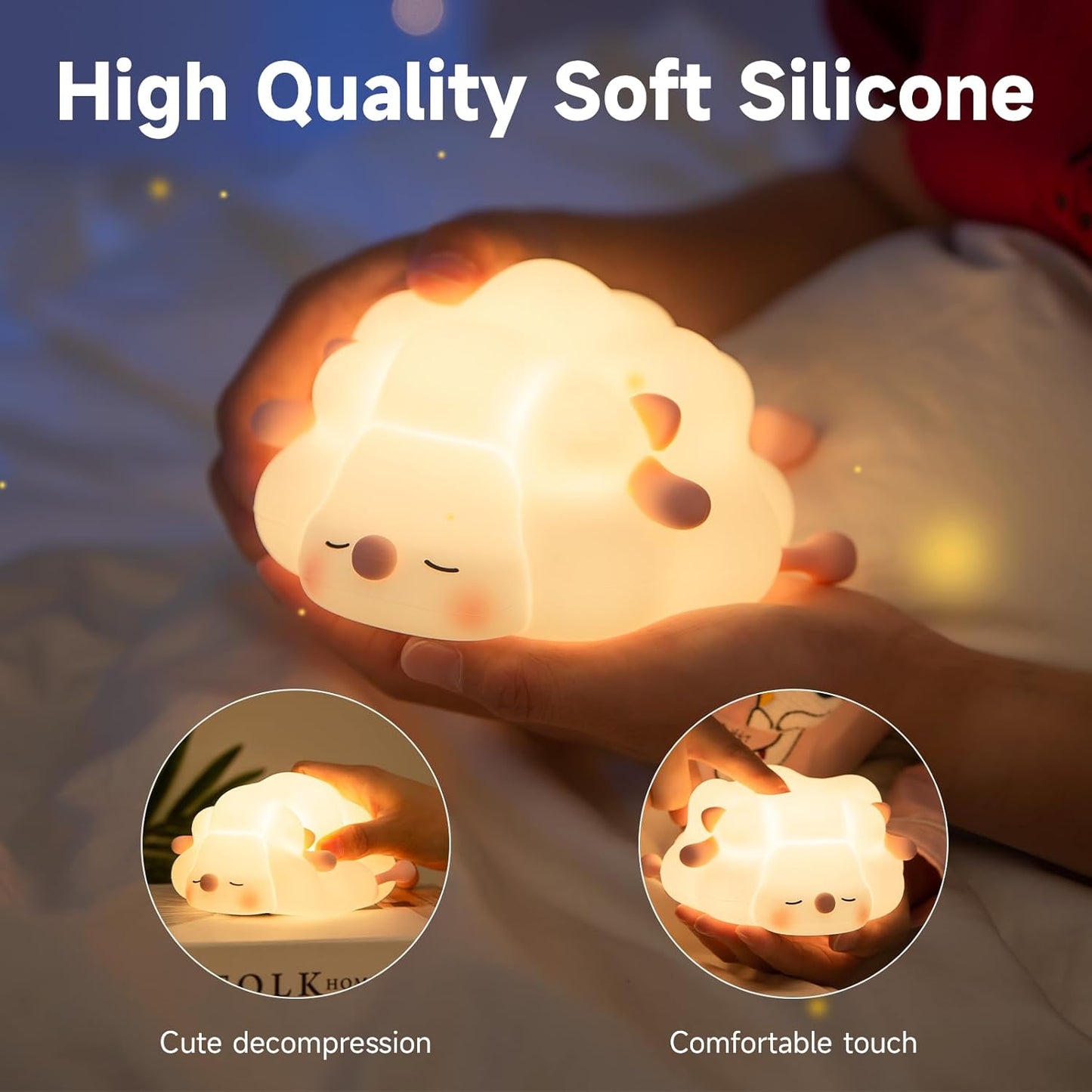 Cute Silicone Sheep Lamp - Rechargeable