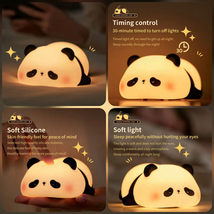 Cute Silicone Panda Lamp - Rechargeable