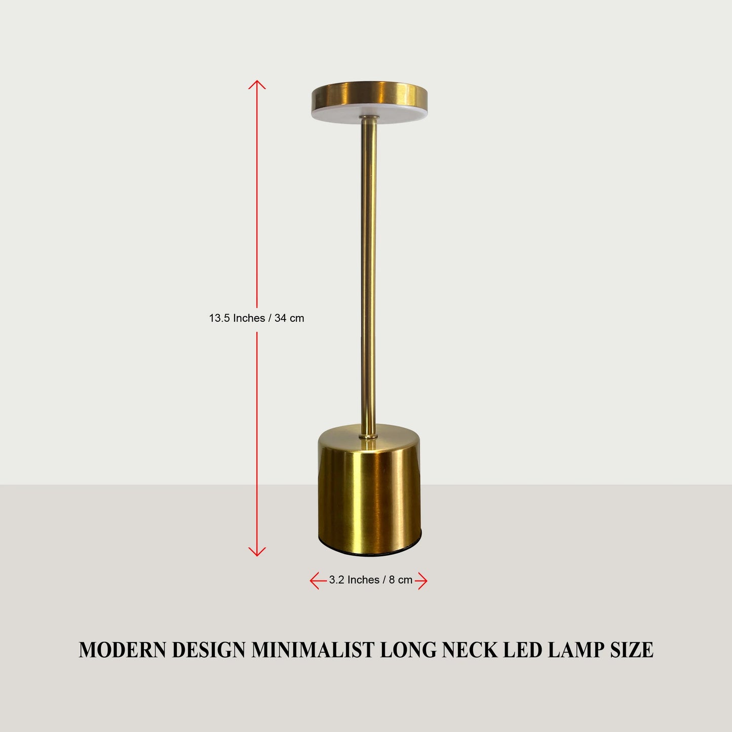 Metal Touch Sensor LED Lamp with 3 Light Modes