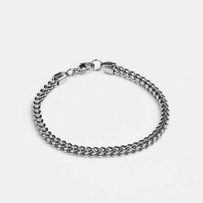Silver Foxtail Chain Bracelet for Men