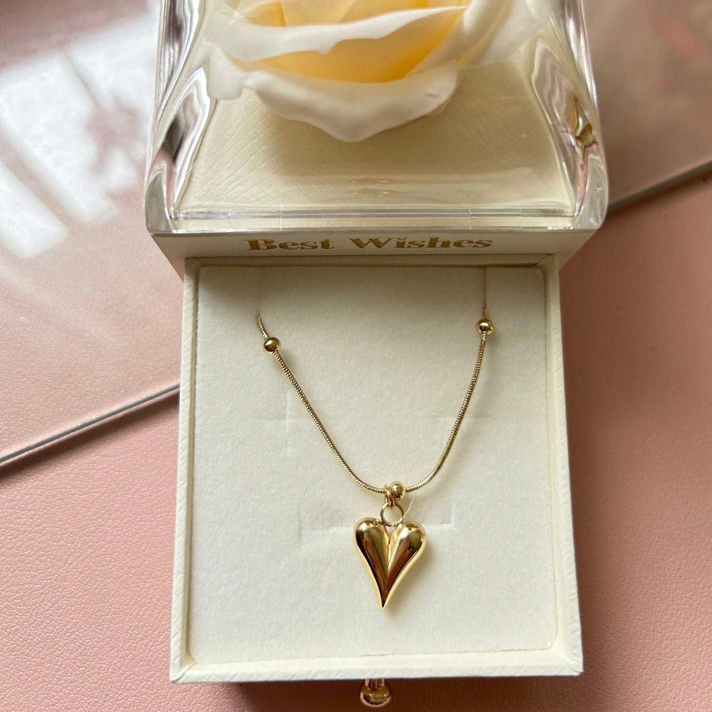 Heart Pendant | Stainless Steel Necklace | Steel Pendant | heart necklace for girls |