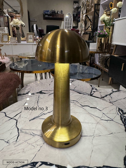 Modern Mushroom Table Lamp – Rechargeable Touch Control LED with 3 Color Modes